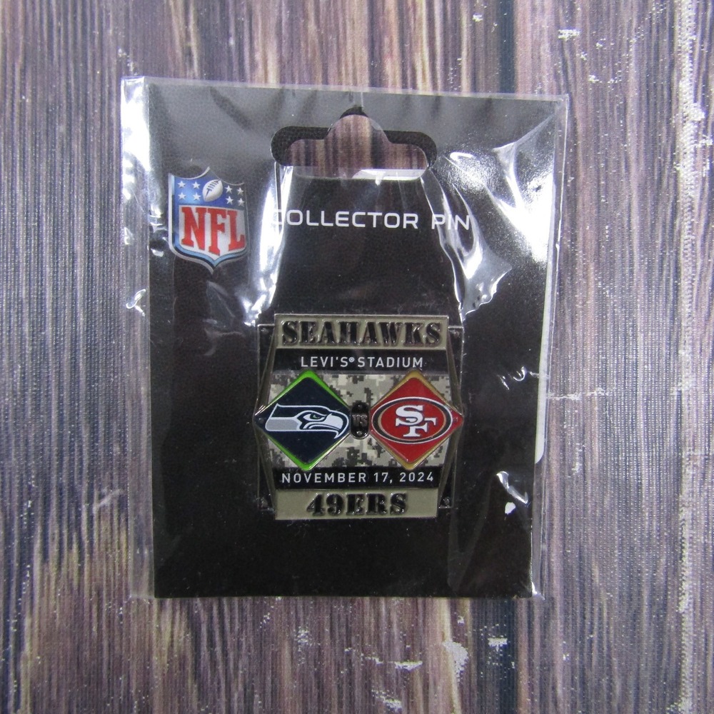 49ERS VS SEATTLE SEAHAWKS GAMEDAY PIN 11 17 2024 LEVI STADIUM‎ #6 GAME DAY